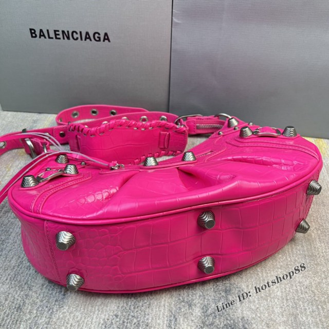 Balenciaga專櫃爆款Le Cagole半月牙腋下包 巴黎世家大號餃子包單肩包 fyj1332